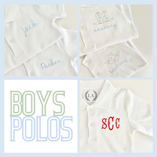 Load image into Gallery viewer, Boys Polo, Short or Long Sleeve
