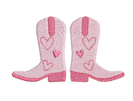 Simple Heart Boot, 3 Sizes, Digital Embroidery File
