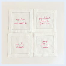 Load image into Gallery viewer, Girls Gossip Cocktail Napkins, Set of 4
